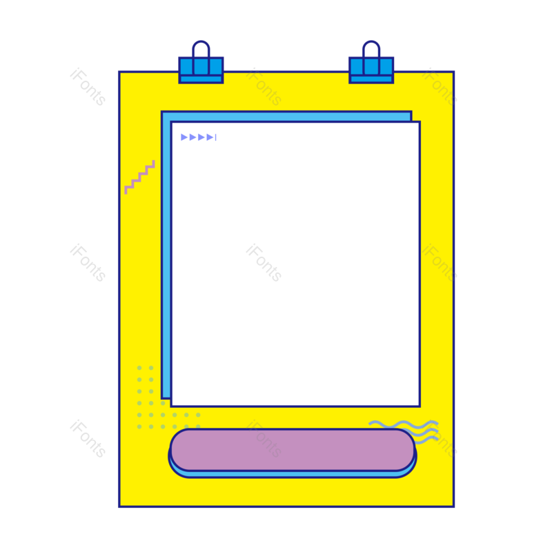 卡通图片,相框元素,方框PNG,卡通边框免抠素材